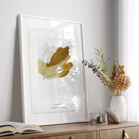 Luksus plakat med blå ramme - Elementary V - Artist Paper - Incado