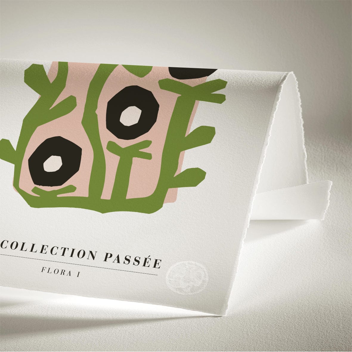 Luksus plakat med lyserød ramme - Flora I - Artist Paper - Incado