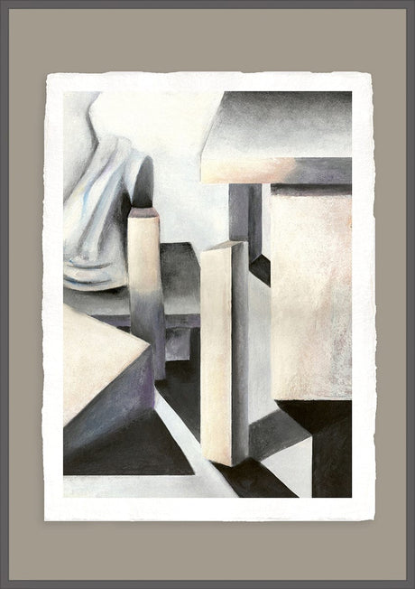 Luksus plakat med grå ramme - Grey Construction - Artist Paper - Incado