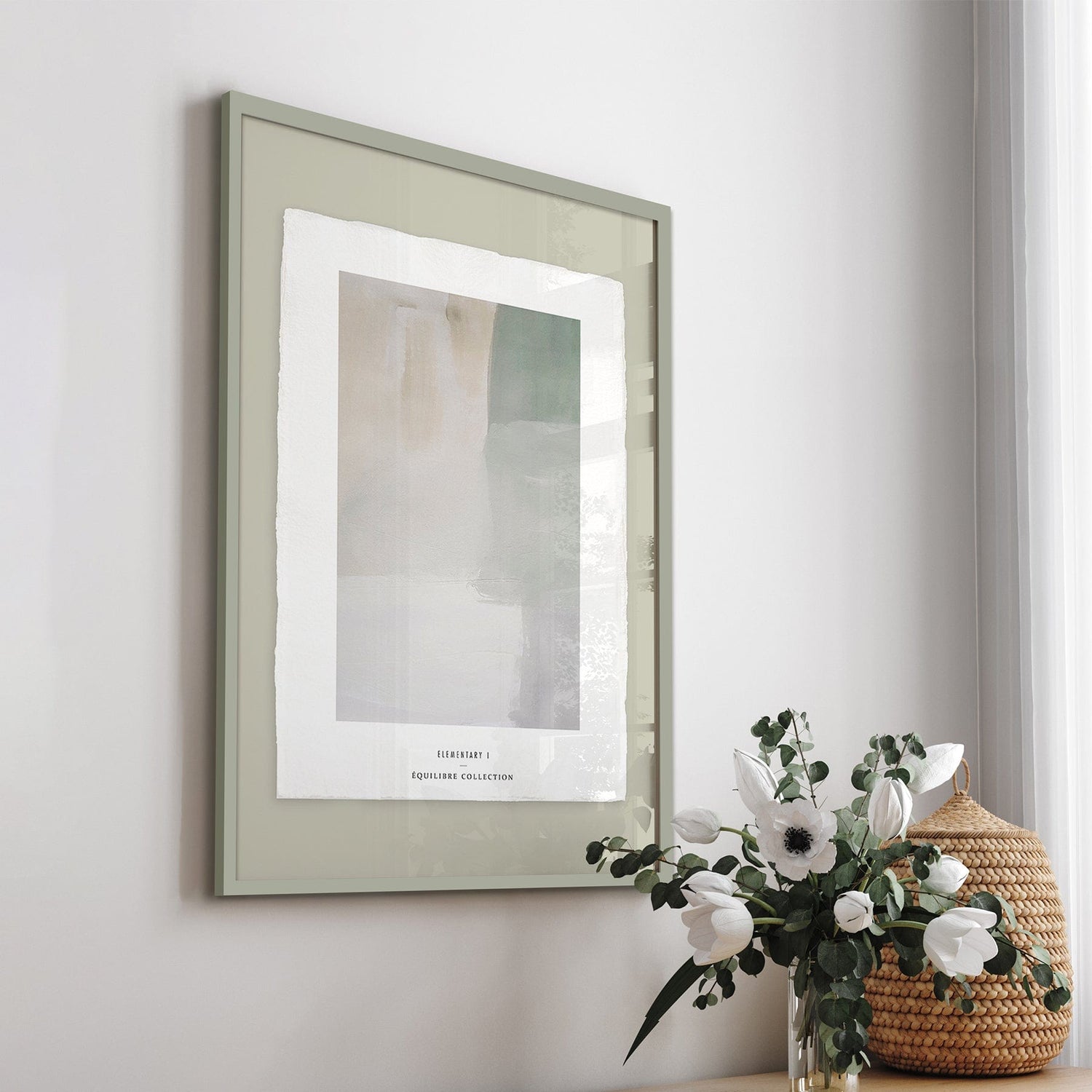 Luksus plakat med grå ramme - Elementary I - Artist Paper - Incado