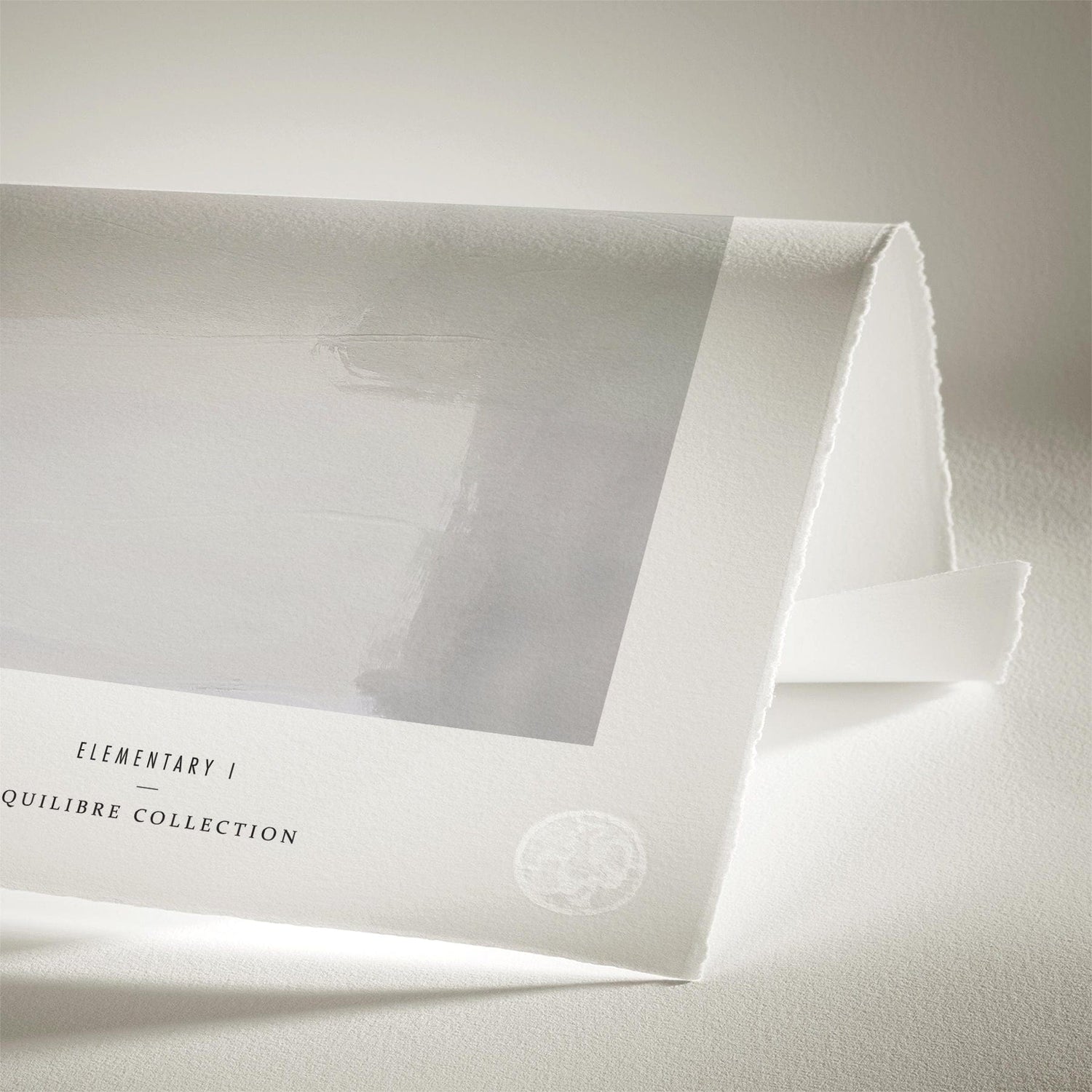 Luksus plakat med grå ramme - Elementary I - Artist Paper - Incado