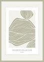 Luksus plakat med grøn ramme - Leaves - Artist Paper - Incado