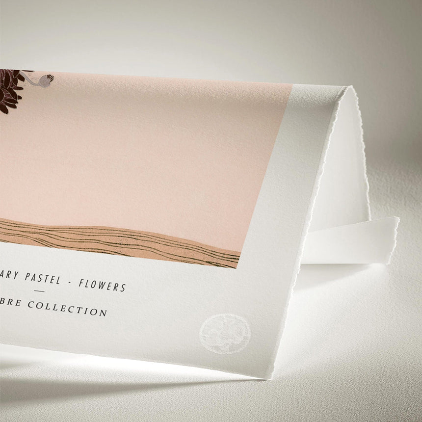 Luksus plakat med egetræsramme - Elementary Pastel - Flowers - Artist Paper - Incado
