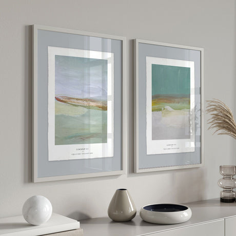 Luksus plakat med beige ramme - Elementary VII - Artist Paper - Incado