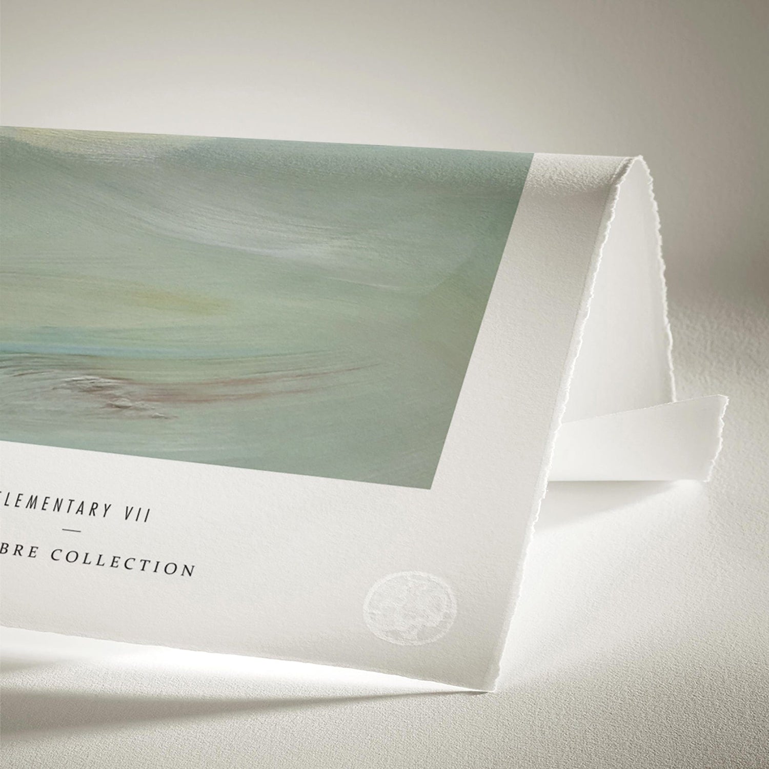 Luksus plakat med beige ramme - Elementary VII - Artist Paper - Incado