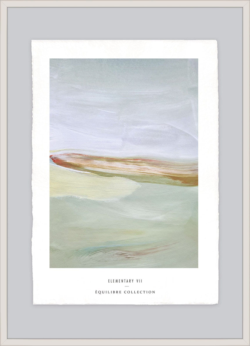 Luksus plakat med beige ramme - Elementary VII - Artist Paper - Incado