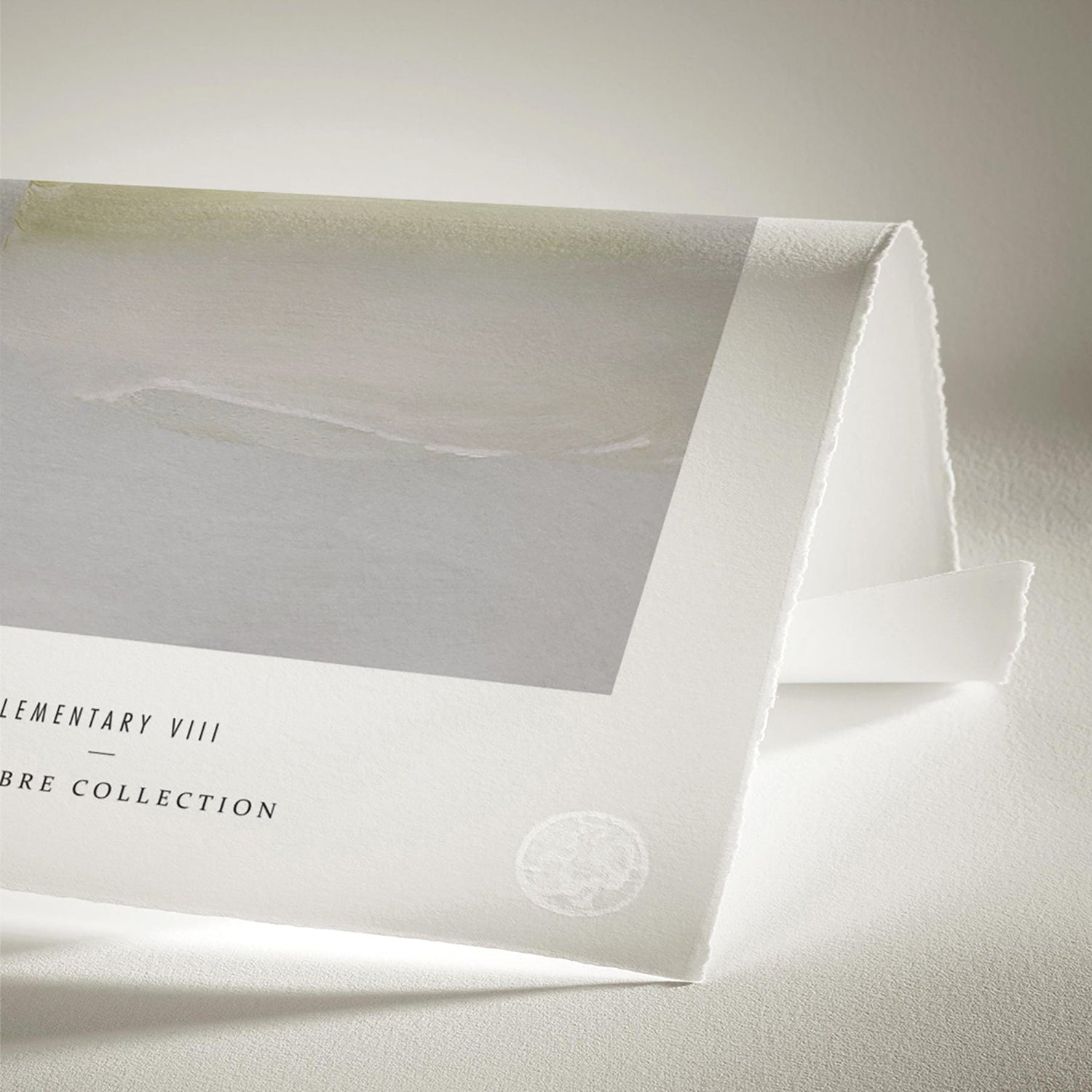 Luksus plakat med beige ramme - Elementary VIII - Artist Paper - Incado