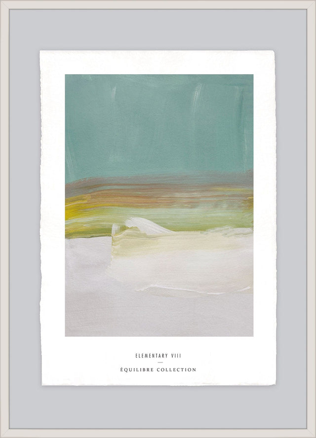 Luksus plakat med beige ramme - Elementary VIII - Artist Paper - Incado