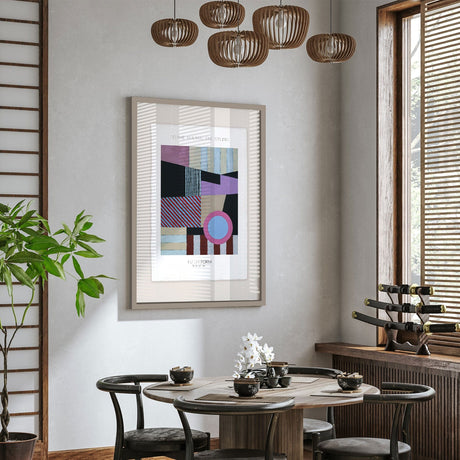 Luksus plakat med brun ramme - Form of Art II - Artist Paper - Incado