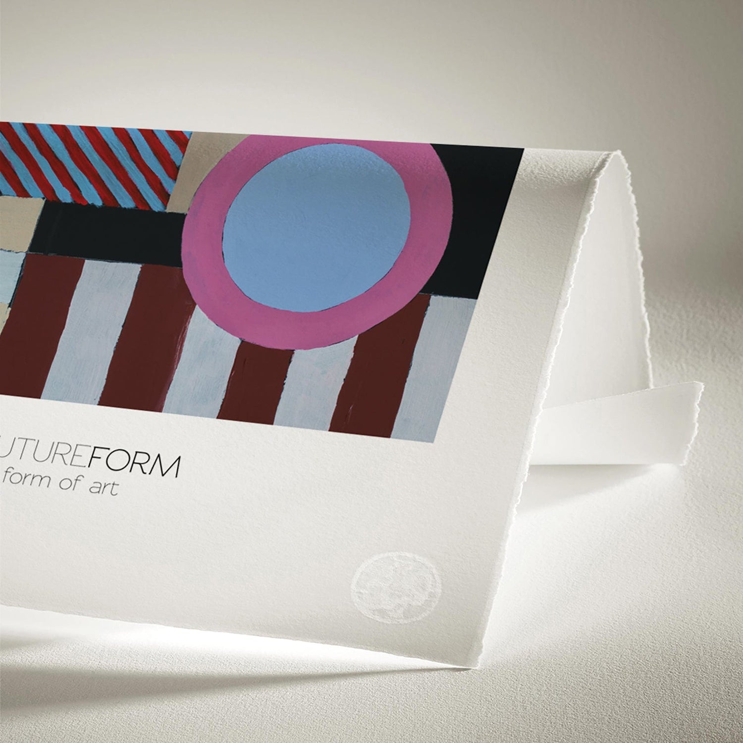 Luksus plakat med brun ramme - Form of Art II - Artist Paper - Incado