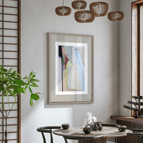 Luksus plakat med brun ramme - Paper Fold - Artist Paper - Incado