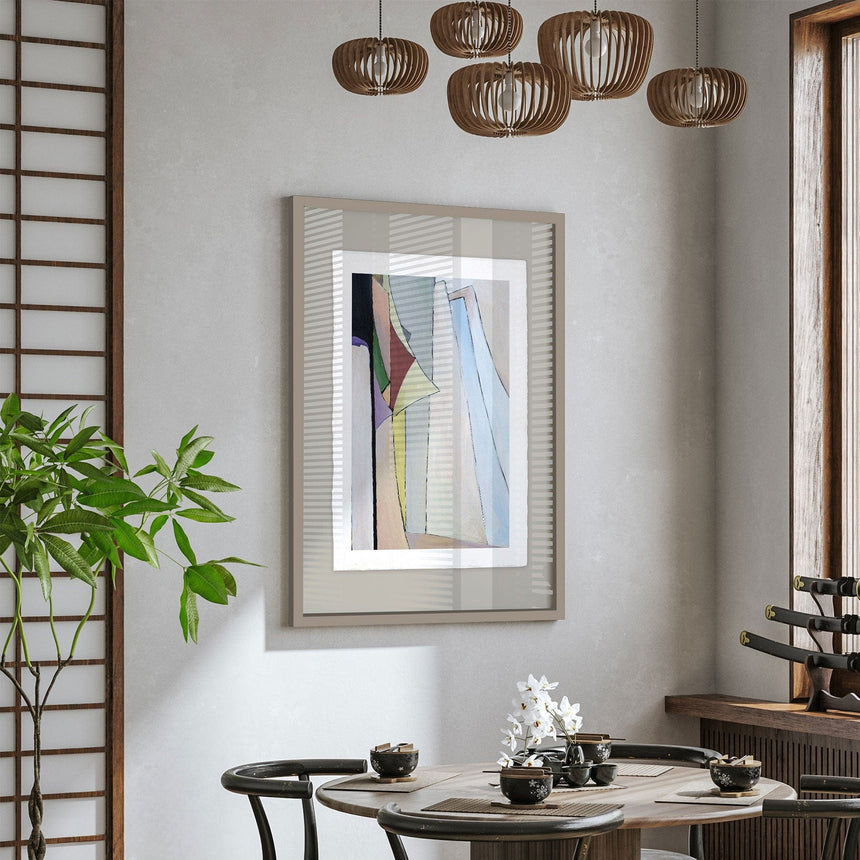 Luksus plakat med brun ramme - Paper Fold - Artist Paper - Incado