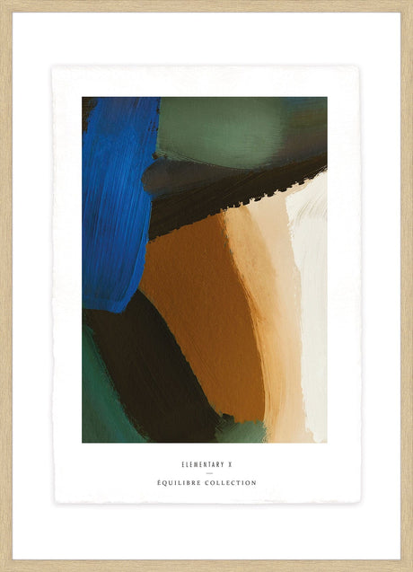 Luksus plakat med egetræsramme - Elementary X - Artist Paper - Incado