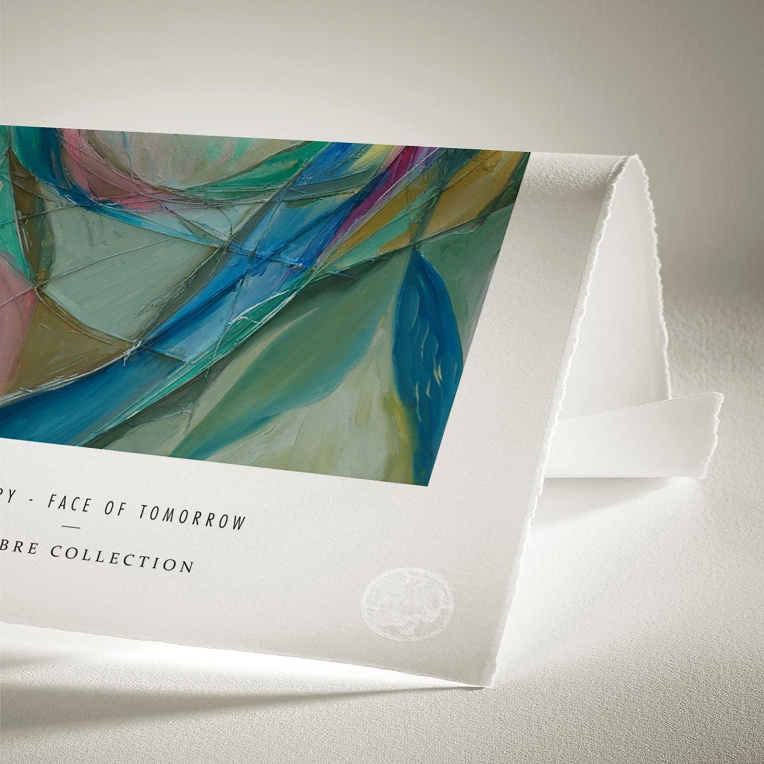 Luksus plakat med blå ramme - Elementary - Face of Tomorrow - Artist Paper - Incado