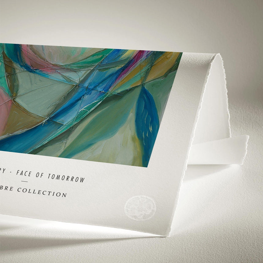 Luksus plakat med blå ramme - Elementary - Face of Tomorrow - Artist Paper - Incado