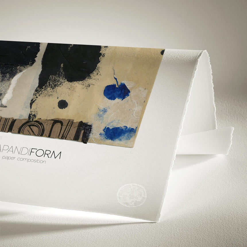 Luksus plakat med brun ramme - Paper Composition II - Artist Paper - Incado