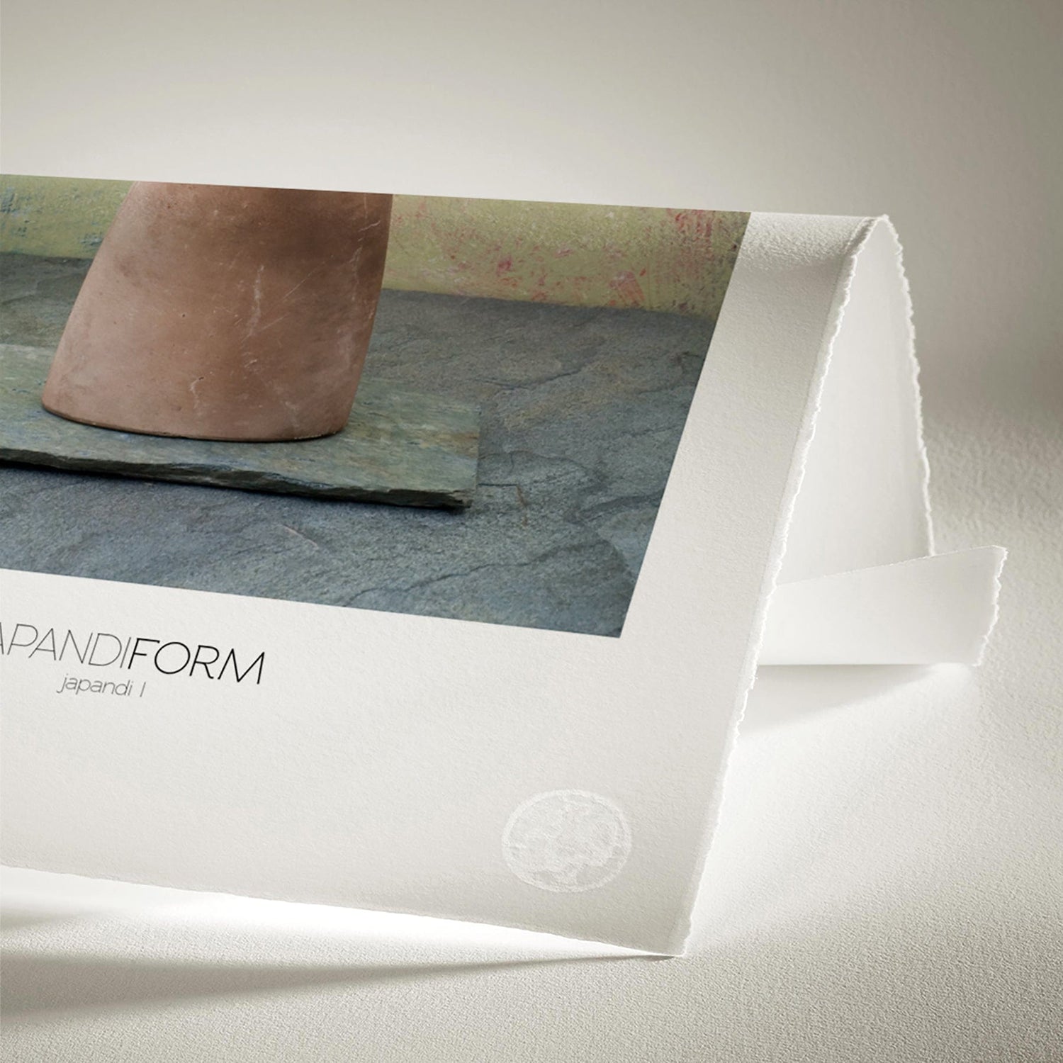 Luksus plakat med brun ramme - Japandi I - Artist Paper - Incado