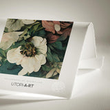 Luksus plakat med egetræsramme - Floral Swirl II - Artist Paper