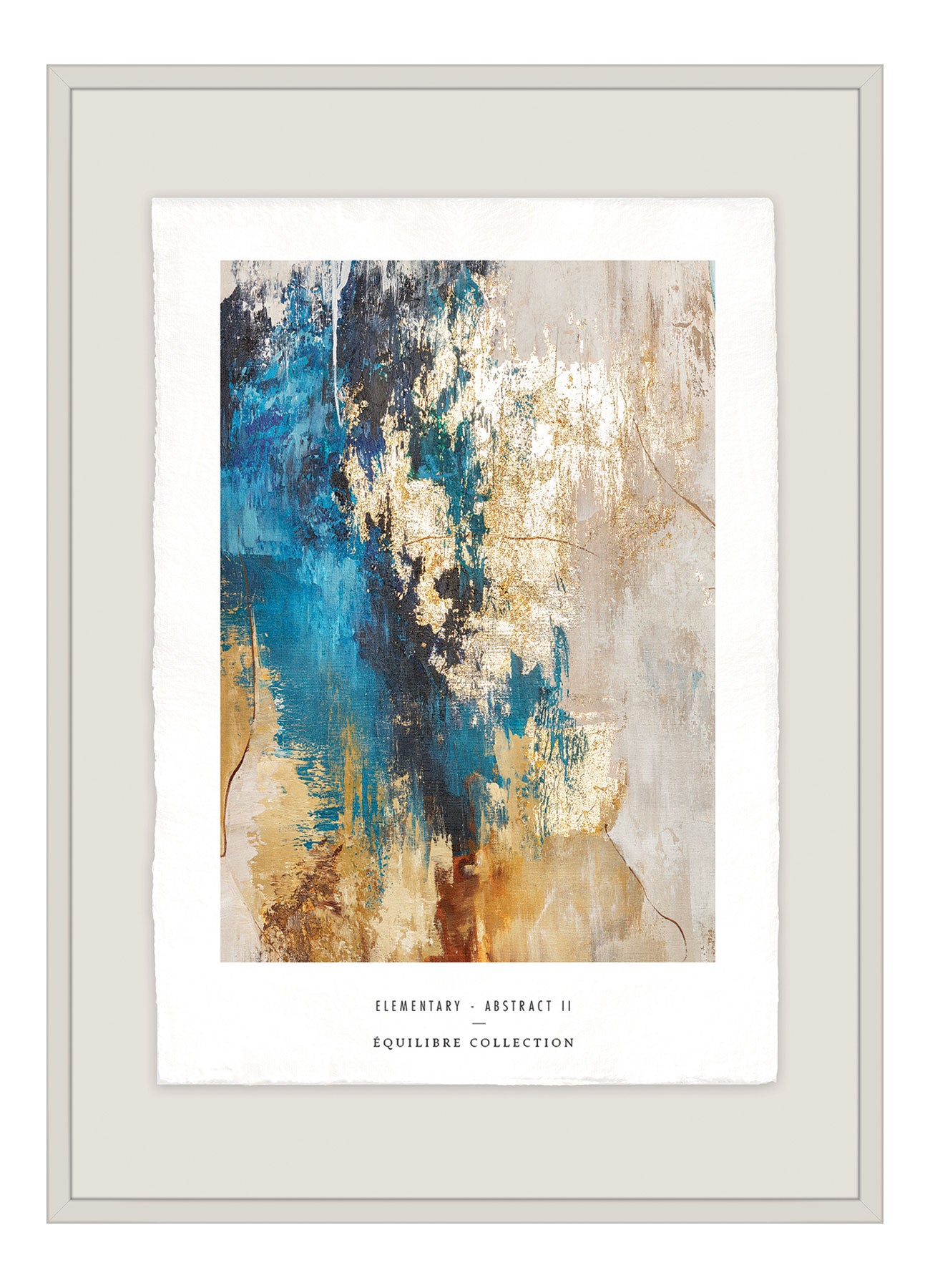 Luksus plakat med beige ramme - Abstract II - Artist Paper - Incado