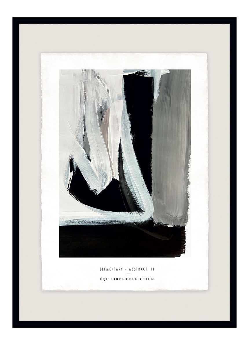 Luksus plakat med sort ramme - Strokes - Artist Paper - Incado