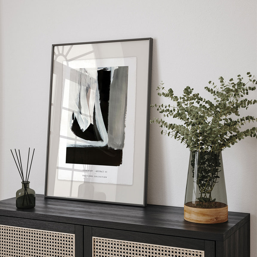 Luksus plakat med sort ramme - Strokes - Artist Paper - Incado