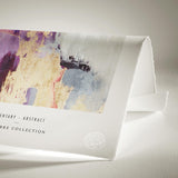 Luksus plakat med lilla ramme - Abstract IV - Artist Paper - Incado