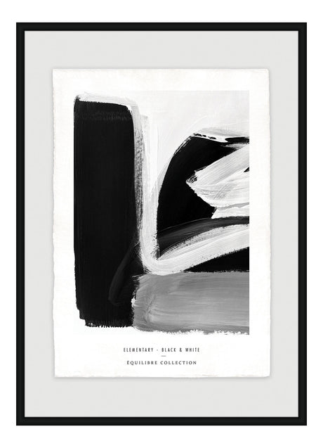 Luksus plakat med sort ramme - Black & White II - Artist Paper - Incado
