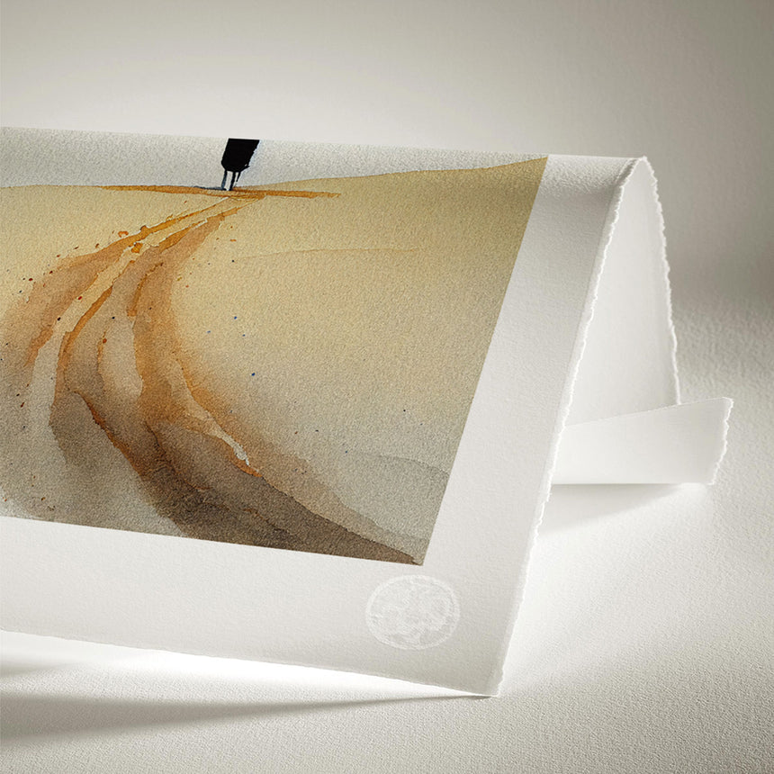 Luksus plakat med gul ramme - Wonder - Artist Paper - Incado