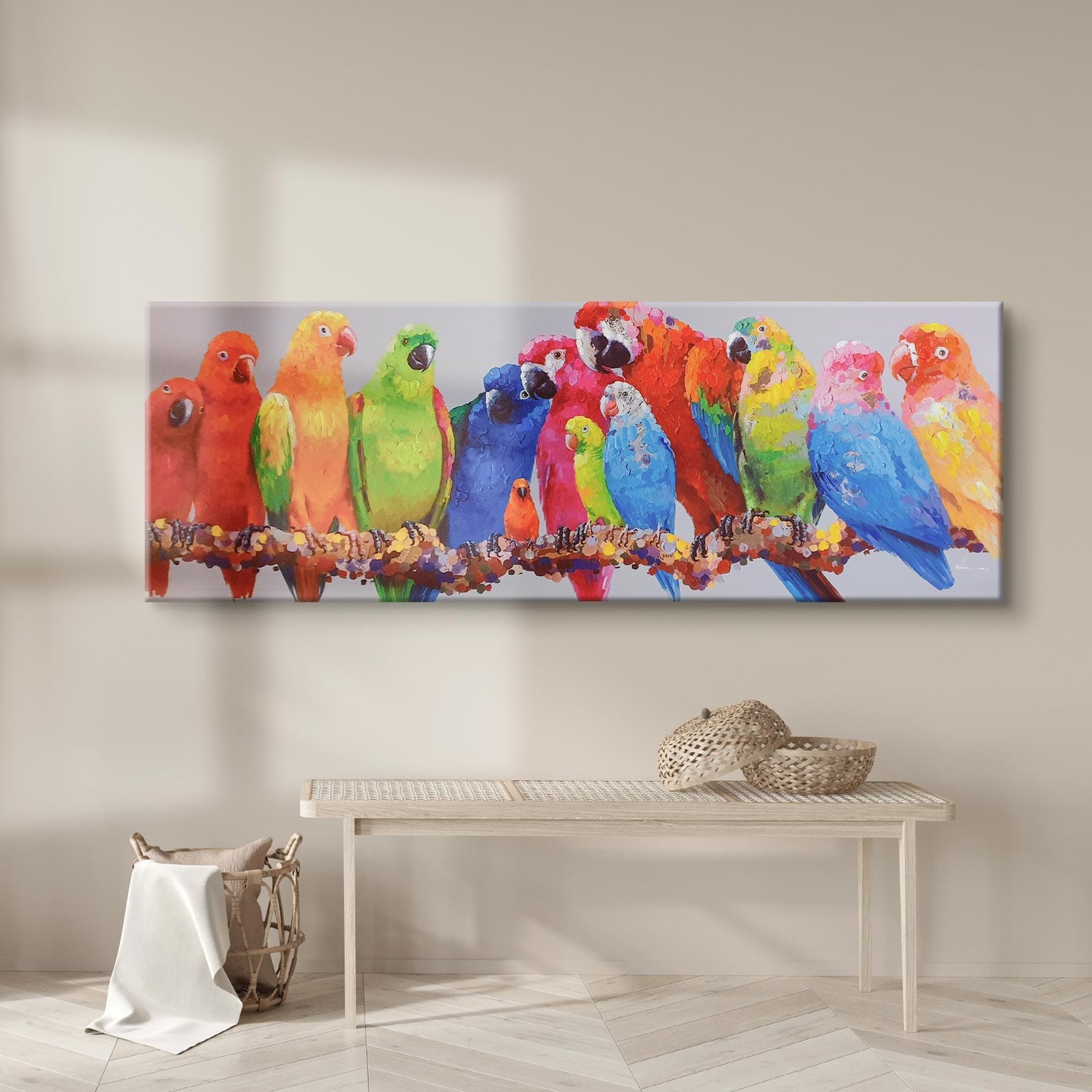 Håndlavet maleri - Birds - Mixed media - Incado