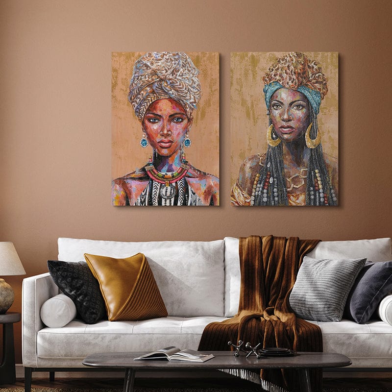 Håndlavet maleri - Leopard - Mixed media - Incado