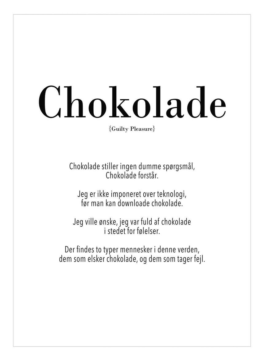 Art Card - Chokolade - Incado