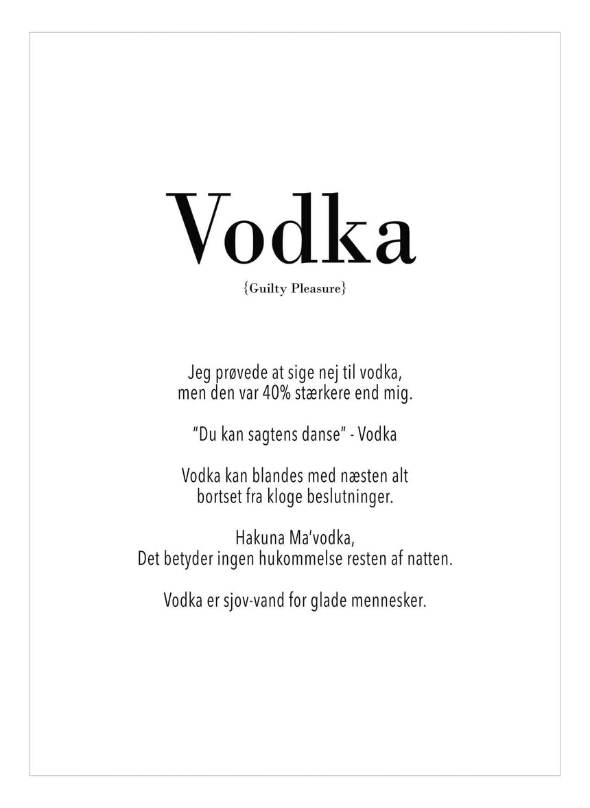 Art Card - Vodka - Incado