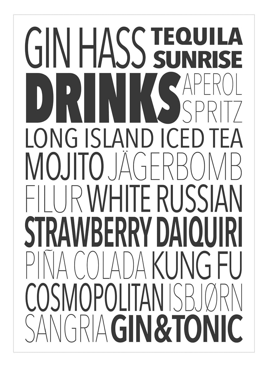 Art Card - Drinks - Incado