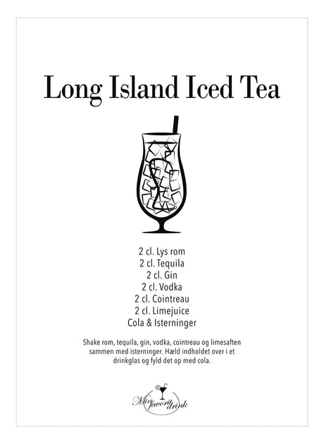 Art Card - Long Island Iced Tea - Incado
