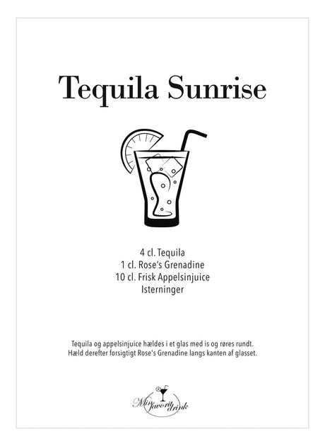 Art Card - Tequila Sunrise - Incado