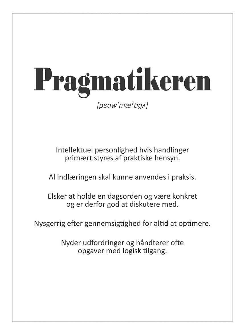 Art Card - Prakmatikeren - Incado