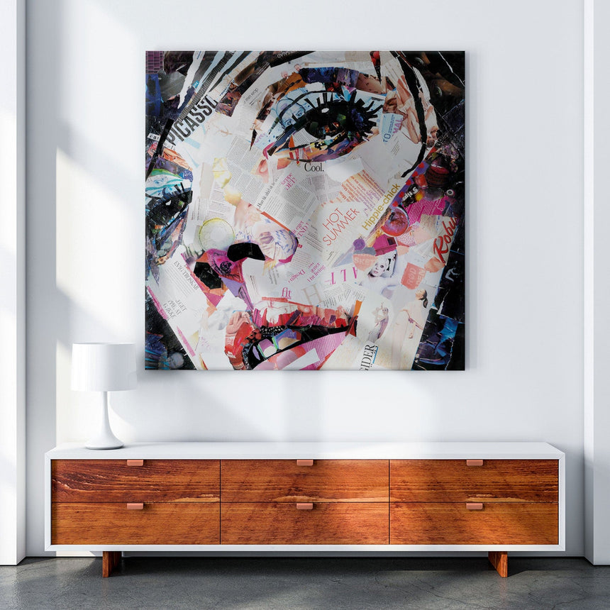 Lærredstryk - She's got the look - Incado