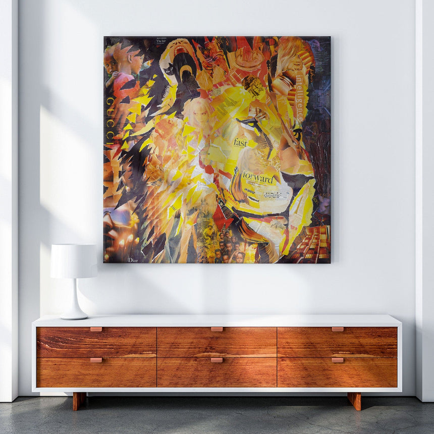 Lærredstryk - Golden Lion - Incado