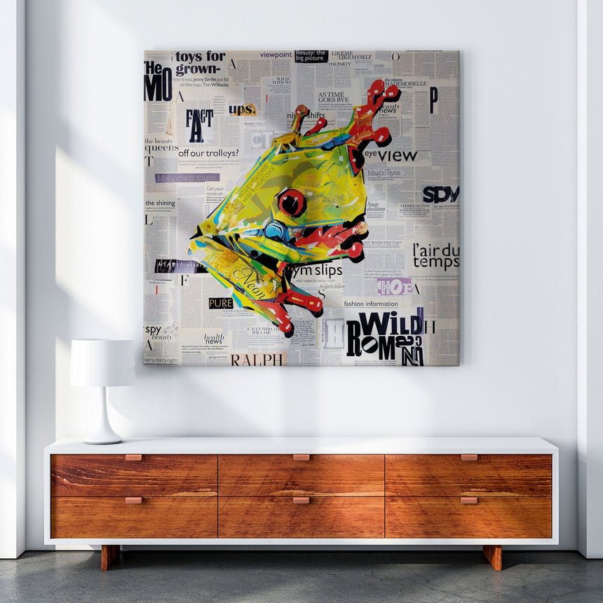 Lærredstryk - Ralph the Frog - Incado