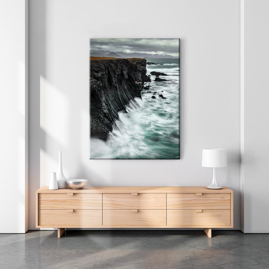 Lærredstryk - Arnarstapi Cliffs - Mads Iversen - Incado