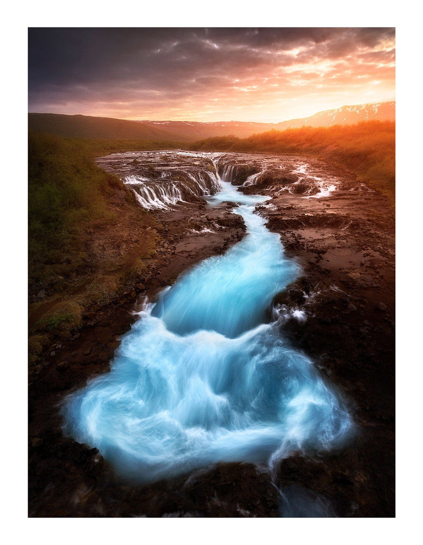 Lærredstryk - Bruarfoss - Mads Iversen - Incado