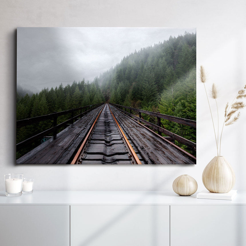 Lærredstryk - Traintracks - Mads Iversen - Incado