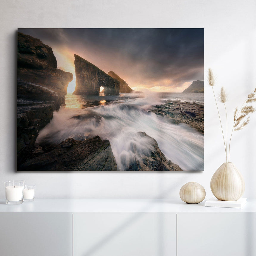 Lærredstryk - Drangarnir - Mads Iversen - Incado