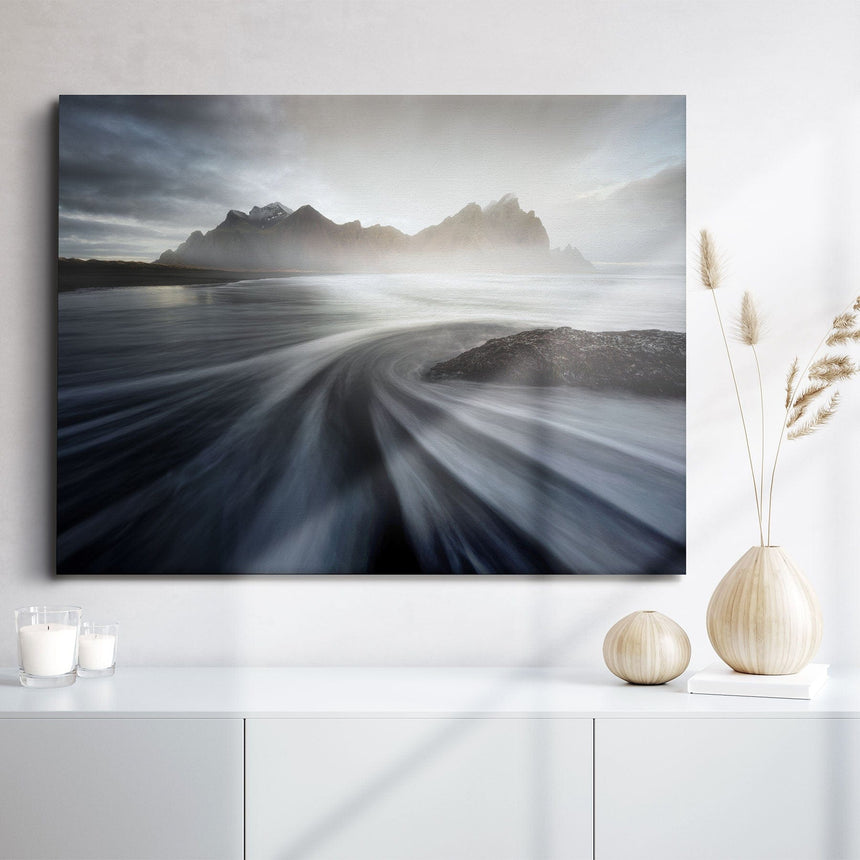 Lærredstryk - Vestrahorn Flow - Mads Iversen - Incado