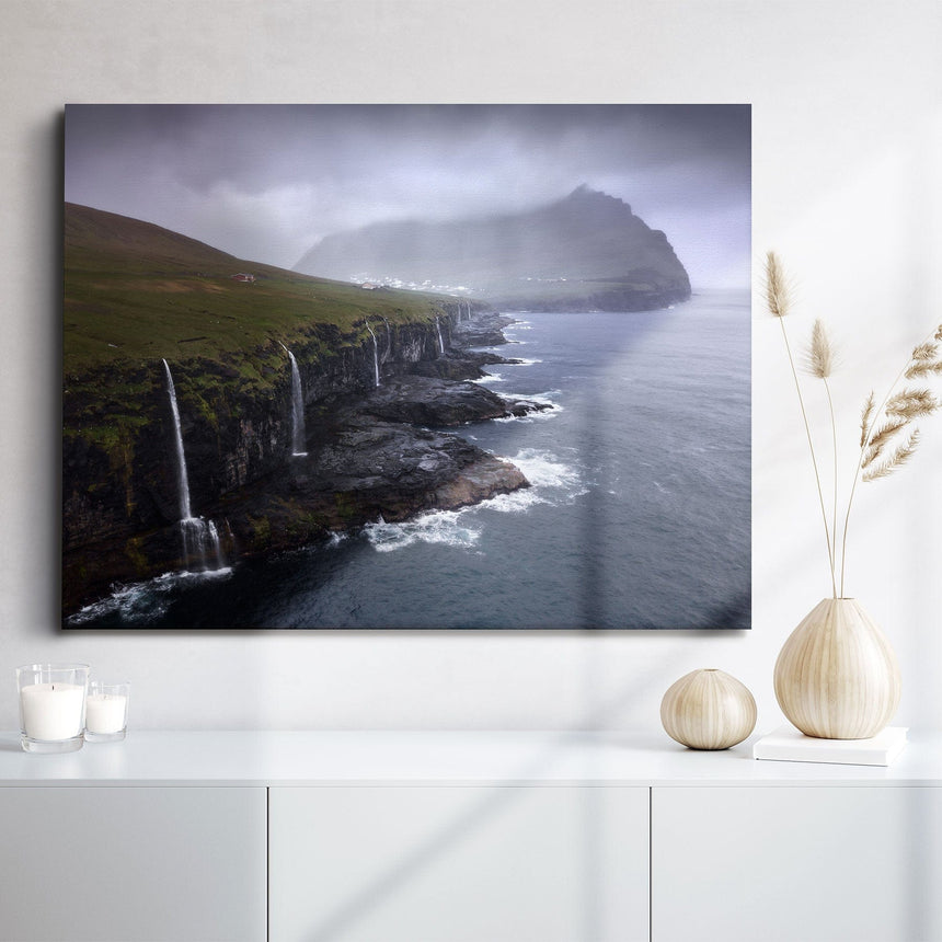 Lærredstryk - Vidoy Waterfalls - Mads Iversen - Incado