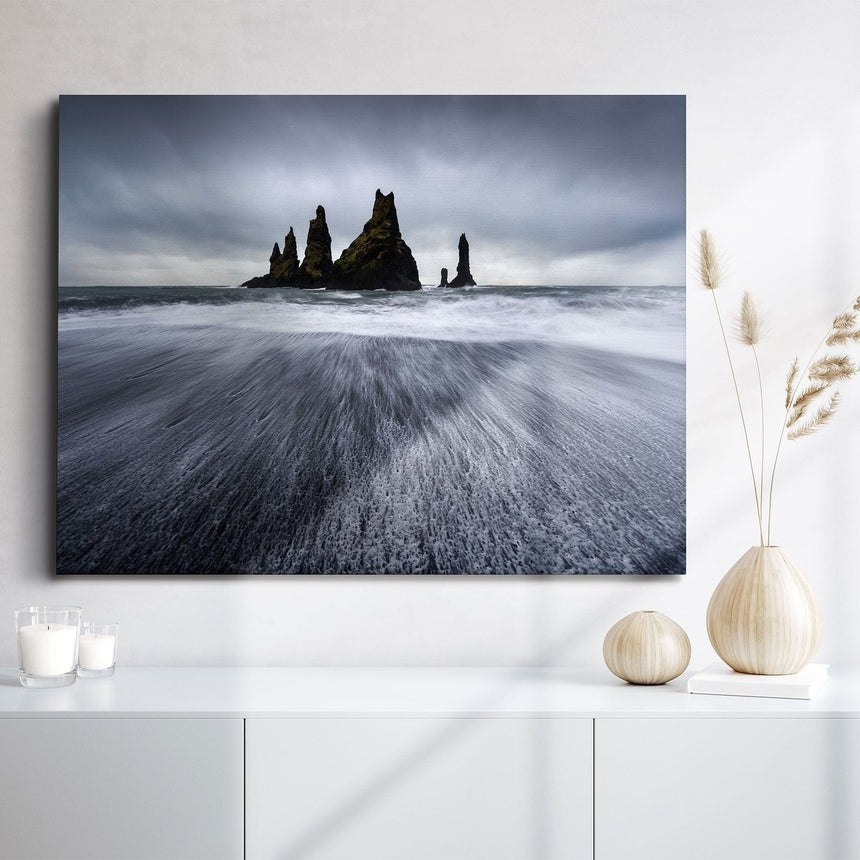 Lærredstryk - Reynisdrangar Cliffs - Mads Iversen - Incado