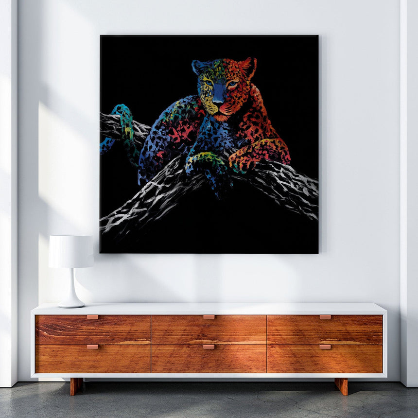 Lærredstryk - Leopard - Incado