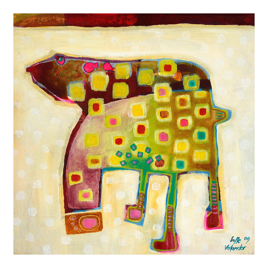 Lærredstryk - Look at my footprint - Susse Volander - Incado