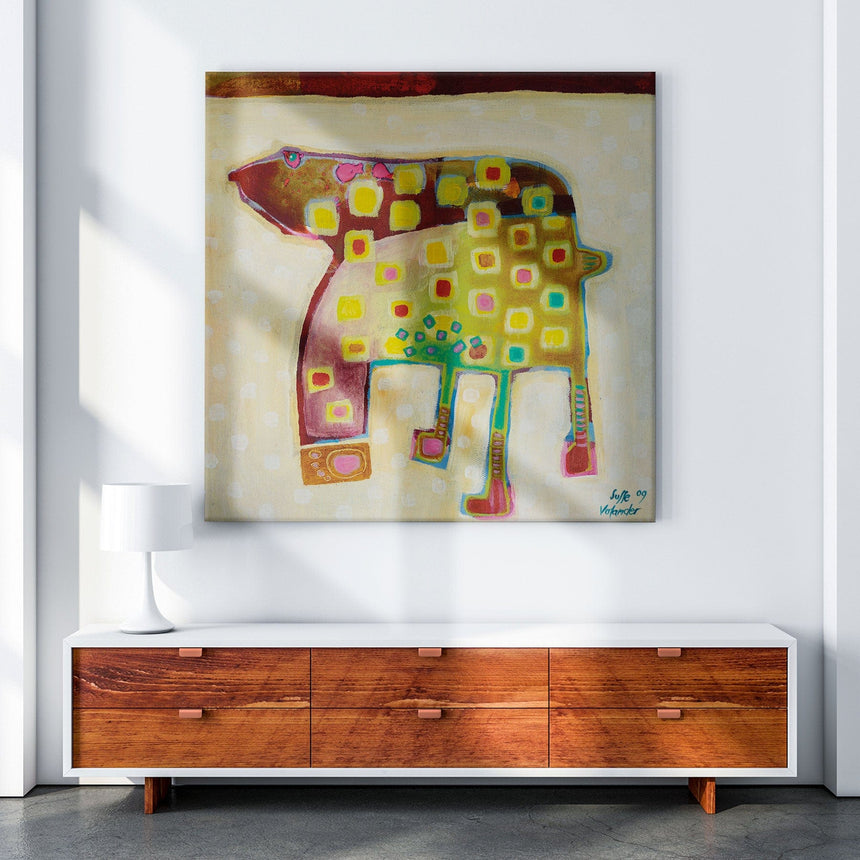 Lærredstryk - Look at my footprint - Susse Volander - Incado