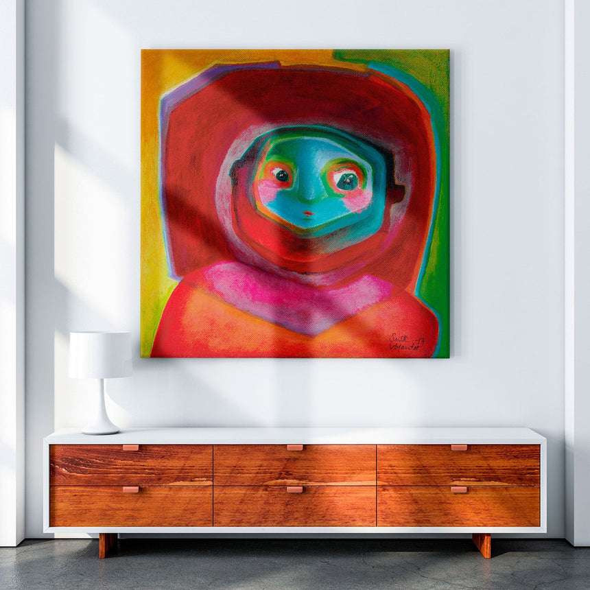 Lærredstryk - Martians hanging - Susse Volander - Incado